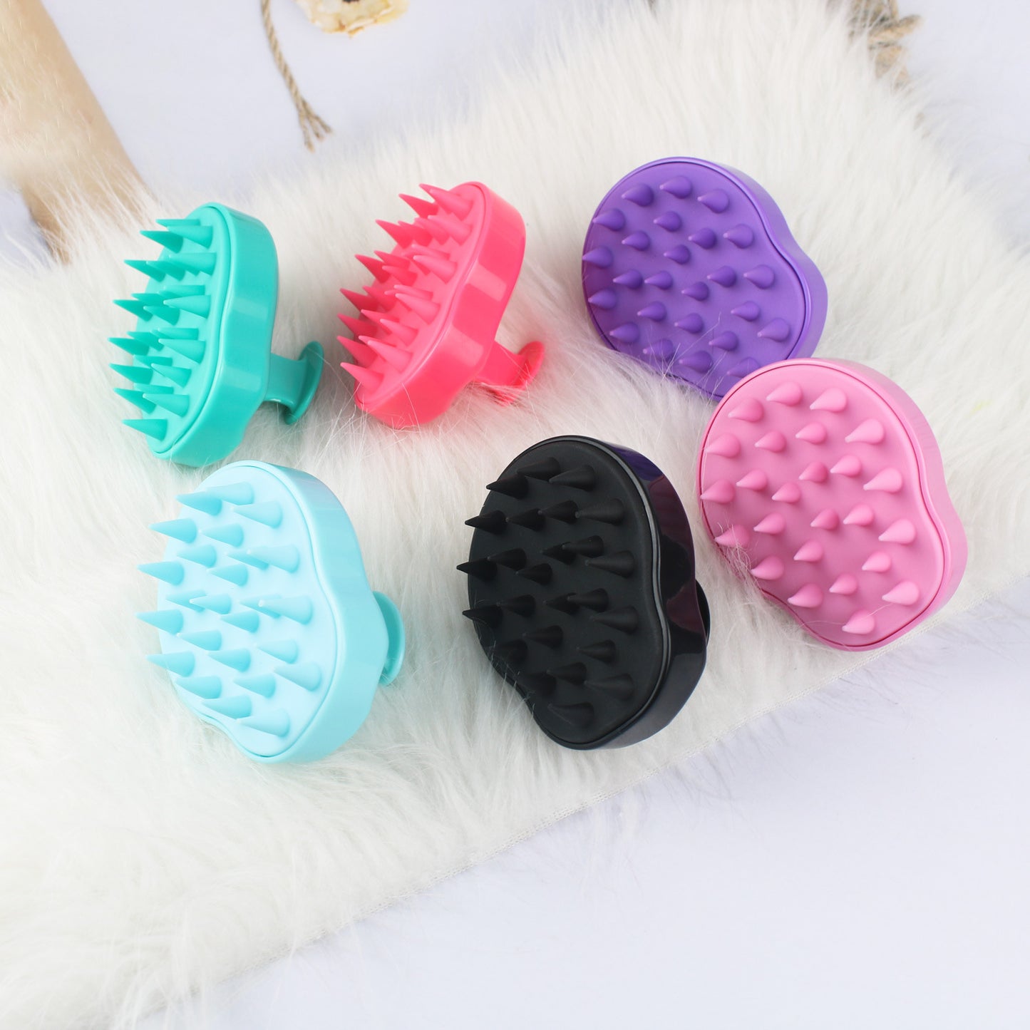 scalp massage and scrub brush